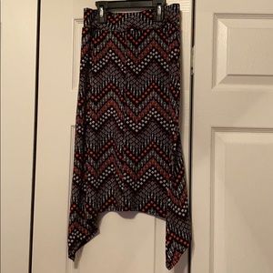 Black, pink and white skirt